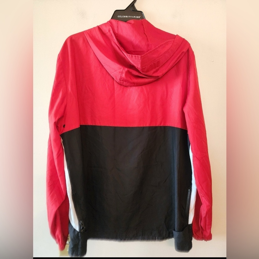 Arizona Packable Pouch Color Block Windbreaker Rain Jacket Stowaway mens large - Picture 5 of 7